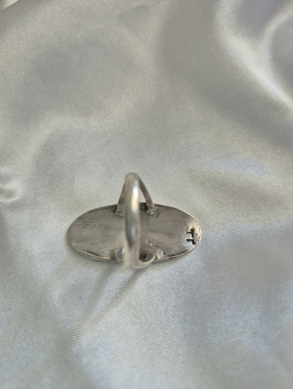 Sterling Silver Turquoise Inlay Thunderbird Ring - Picture 2 of 9